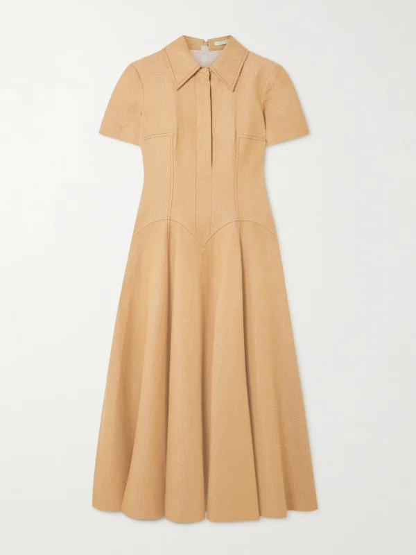Emilia Wickstead Jody Paneled Cotton-blend Jacquard Shirt Dress