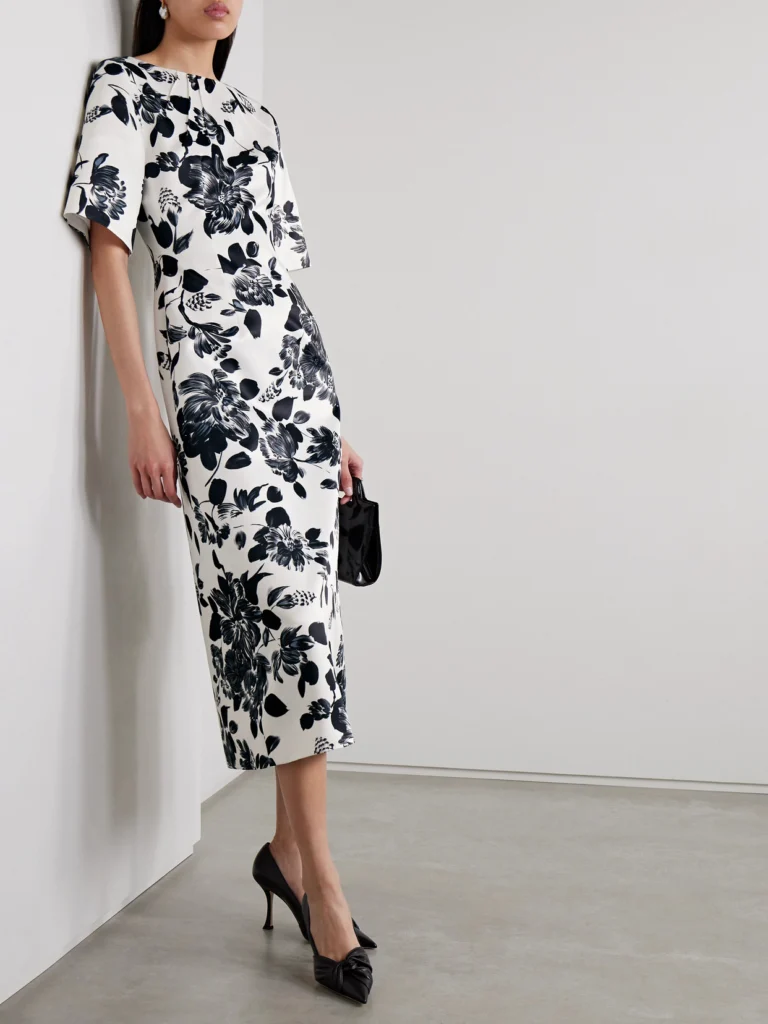 Emilia Wickstead Kora Floral-print Twill Midi Dress