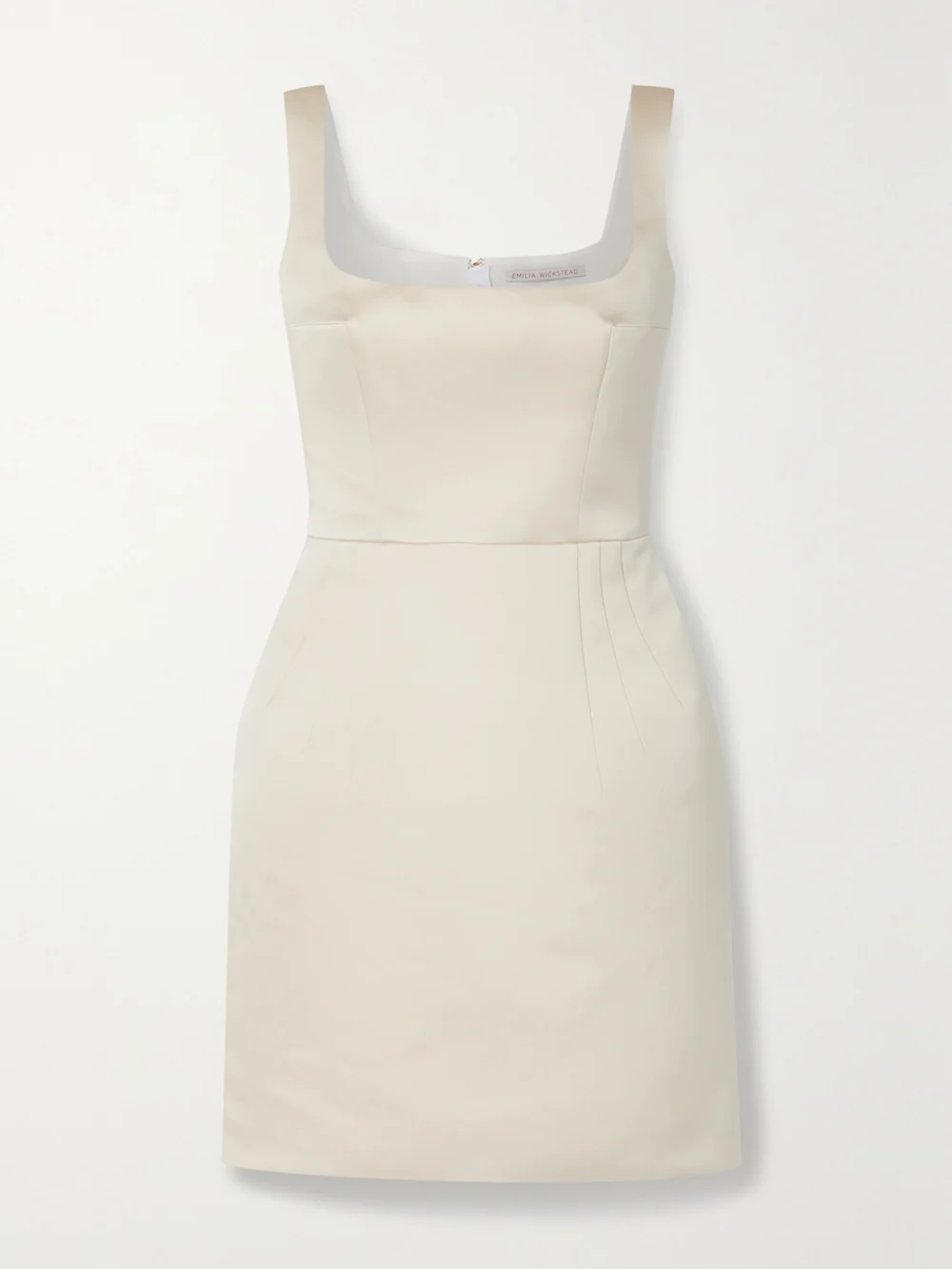 Emilia Wickstead Salma Duchesse-satin Mini Dress in ivory