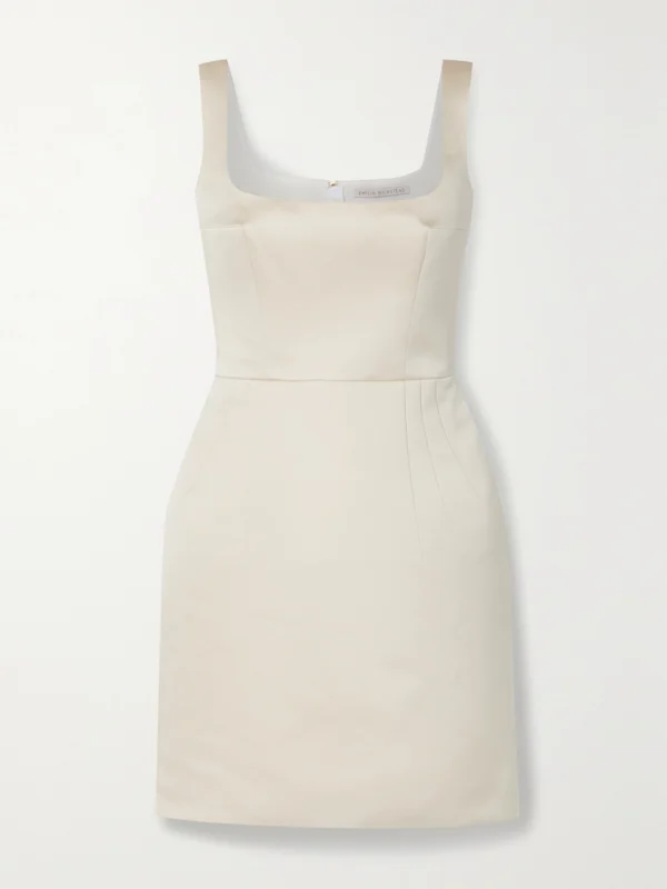 Emilia Wickstead Salma Duchesse-satin Mini Dress