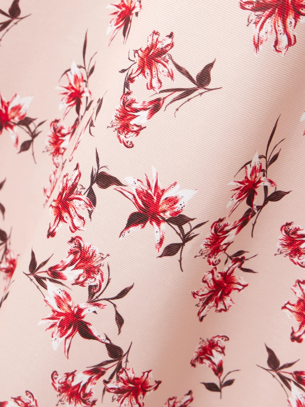 Close-up detail of the Emilia Wickstead Shiloh Floral-print Faille Midi Dress