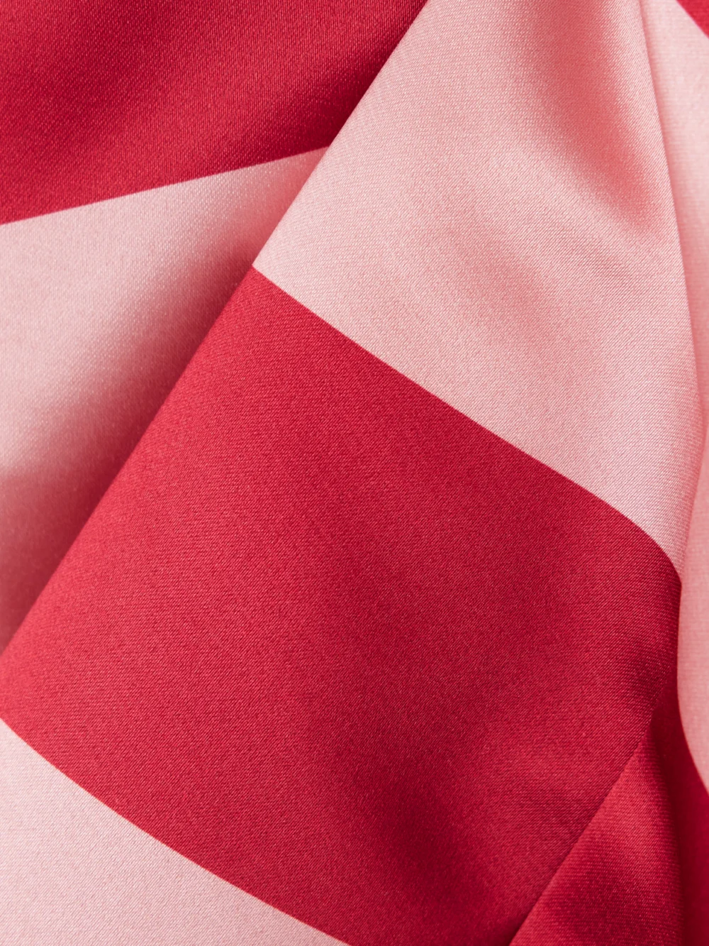 Close-up detail of the Emilia Wickstead Sidnie Strapless Striped Duchesse-satin Mini Dress
