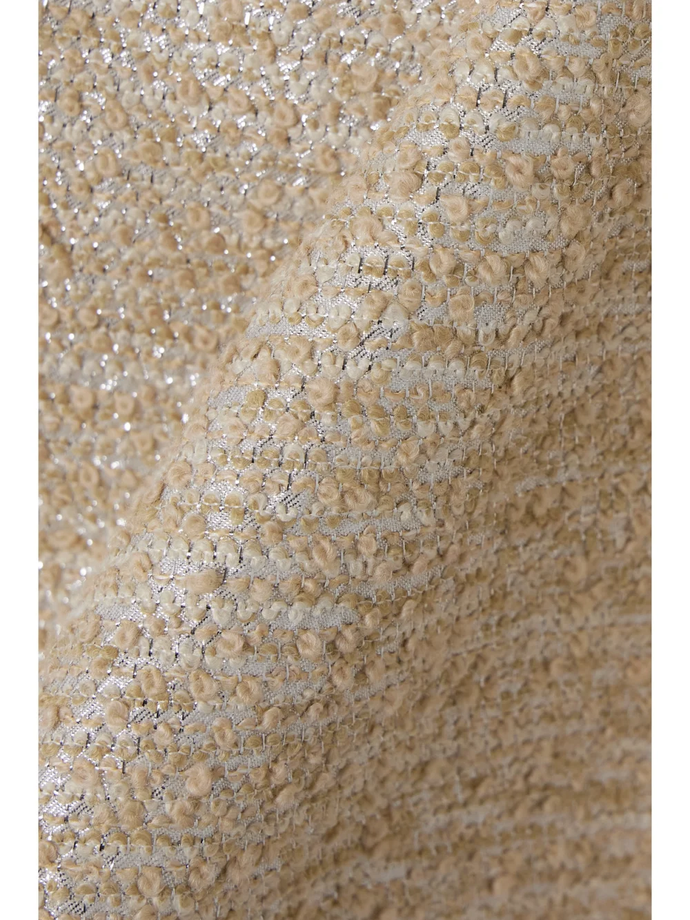 Close-up detail of the Emilia Wickstead Tibby Metallic Bouclé-tweed Mini Dress