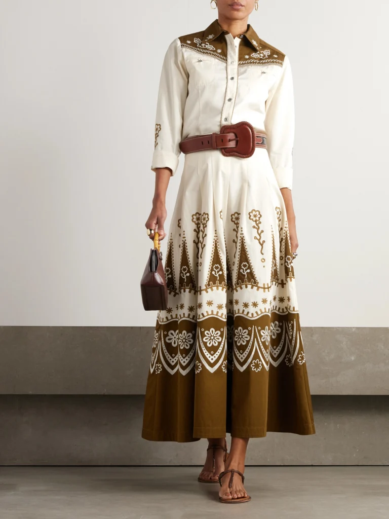 Emporio Sirenuse Rodeo Embroidered Cotton-drill Shirt