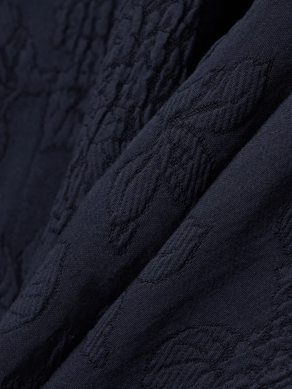 Close-up detail of the Erdem Appliquéd Cotton-blend Cloqué Midi Dress
