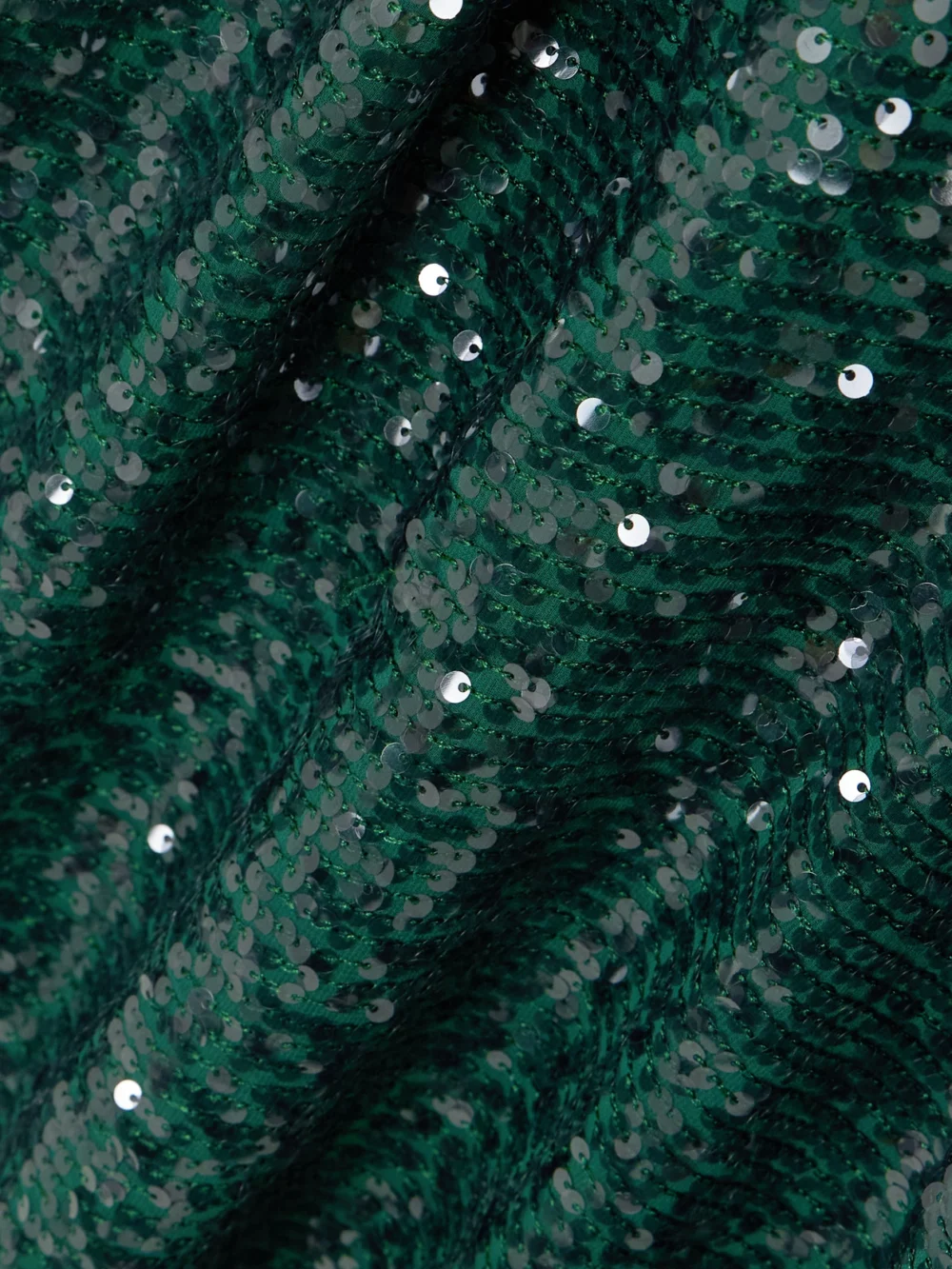 Close-up detail of the Erdem Embellished Sequined Chiffon Midi Dress