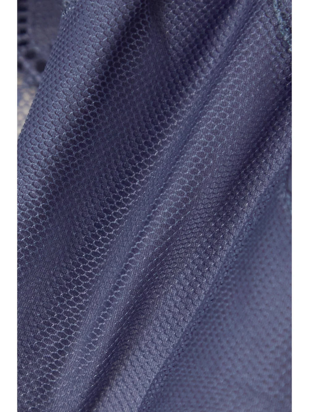 Close-up detail of the Eres Néroli Cèdre Stretch-jersey and Lace Soft-cup Bra