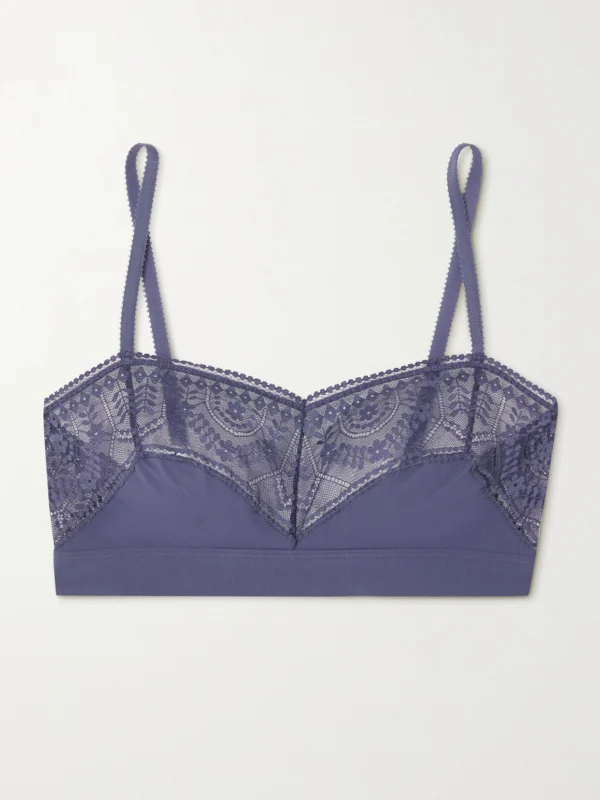 Eres Néroli Cèdre Stretch-jersey and Lace Soft-cup Bra