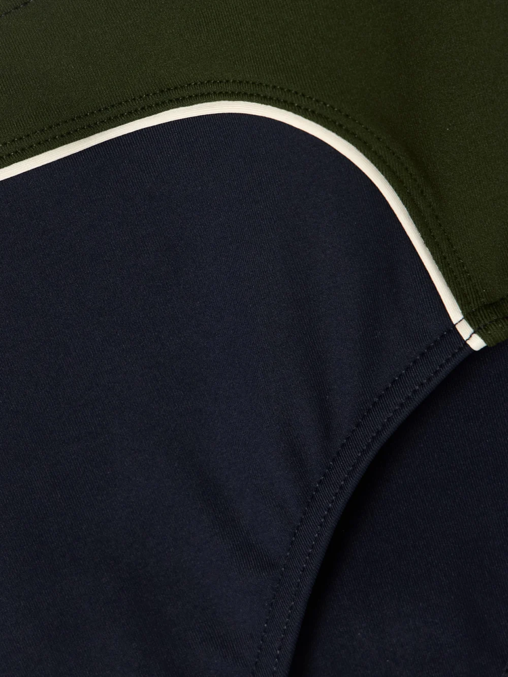 Close-up detail of the Eres Plouf Color-block Bikini Briefs