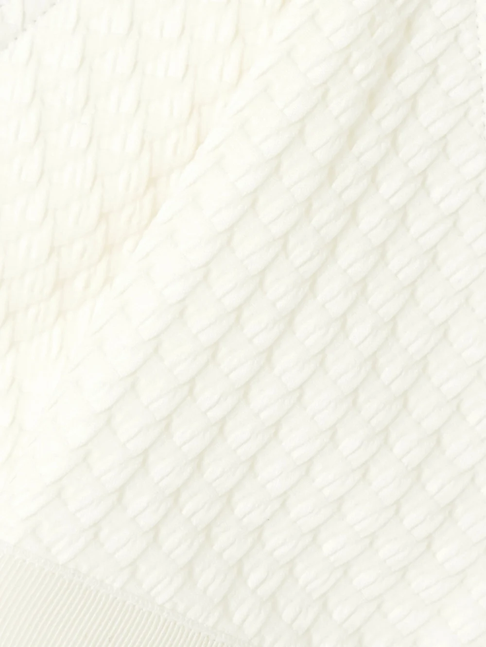 Close-up detail of the Eres The Vogue Extra Grosgrain-trimmed Jacquard Triangle Halterneck Bikini Top