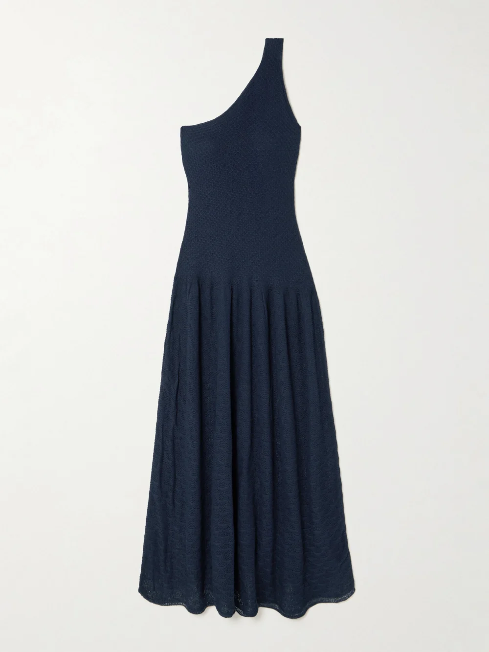 Escvdo Cayo One-shoulder Cotton Maxi Dress in navy