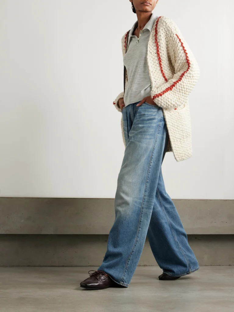 Escvdo Cocoon Merino Wool Cardigan