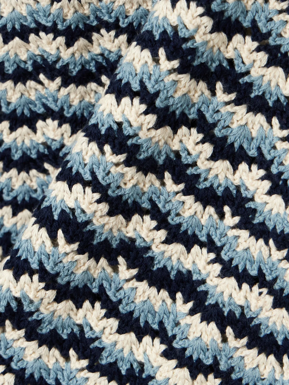 Close-up detail of the Escvdo Naplo Crocheted Cotton Mini Skirt