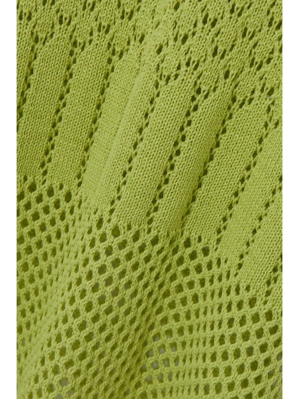Close-up detail of the Escvdo Tondero Open-back Knitted Cotton Midi Dress