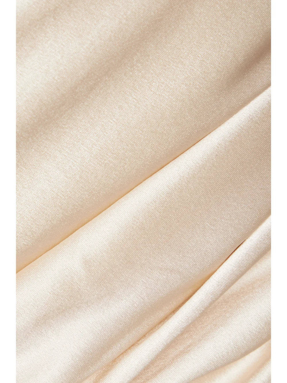 Close-up detail of the Et Ochs Asymmetric Draped Silk-charmeuse Mini Dress
