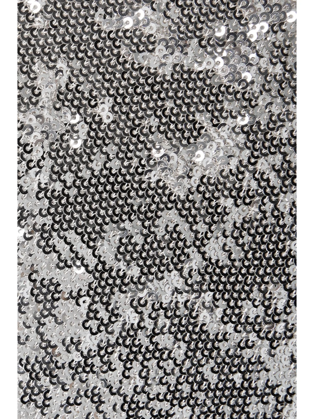 Close-up detail of the Et Ochs Ava Strapless Cutout Sequined Satin Gown