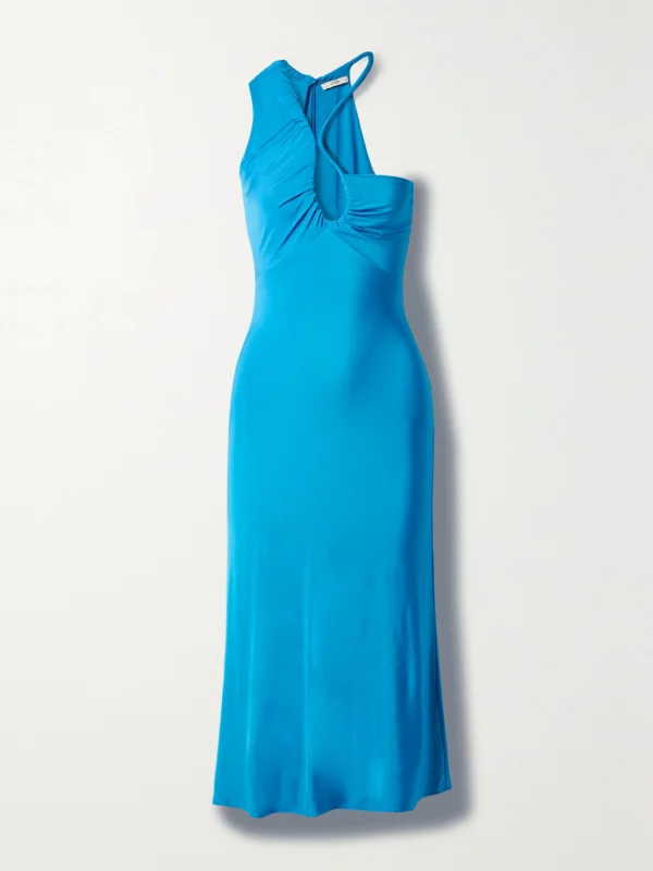 Et Ochs Phebe One-shoulder Cutout Stretch-jersey Midi Dress