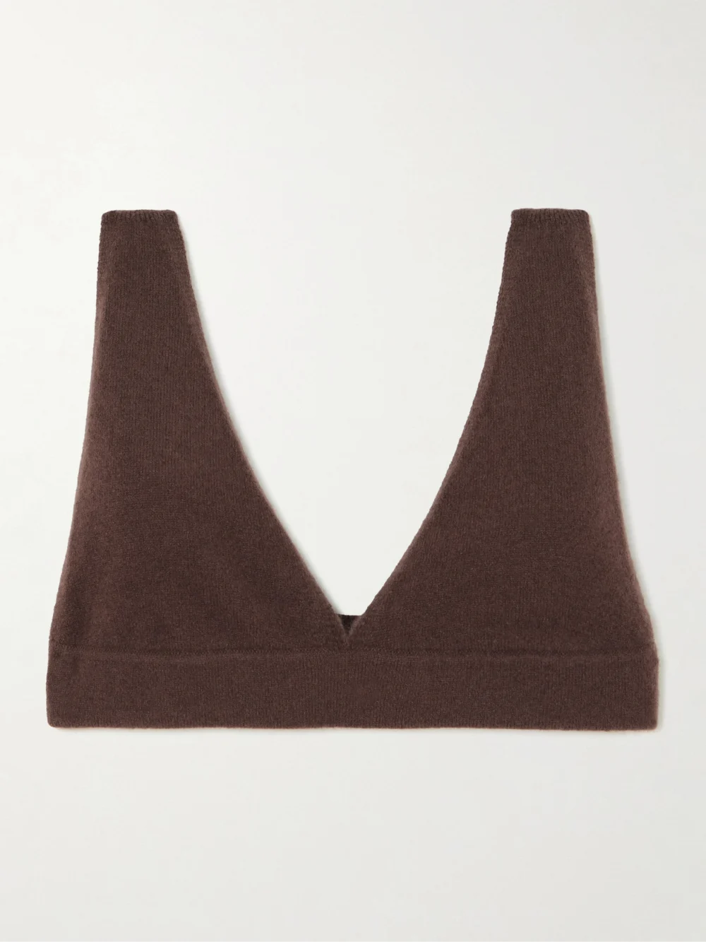 Éterne Willa Cashmere Bralette in brown