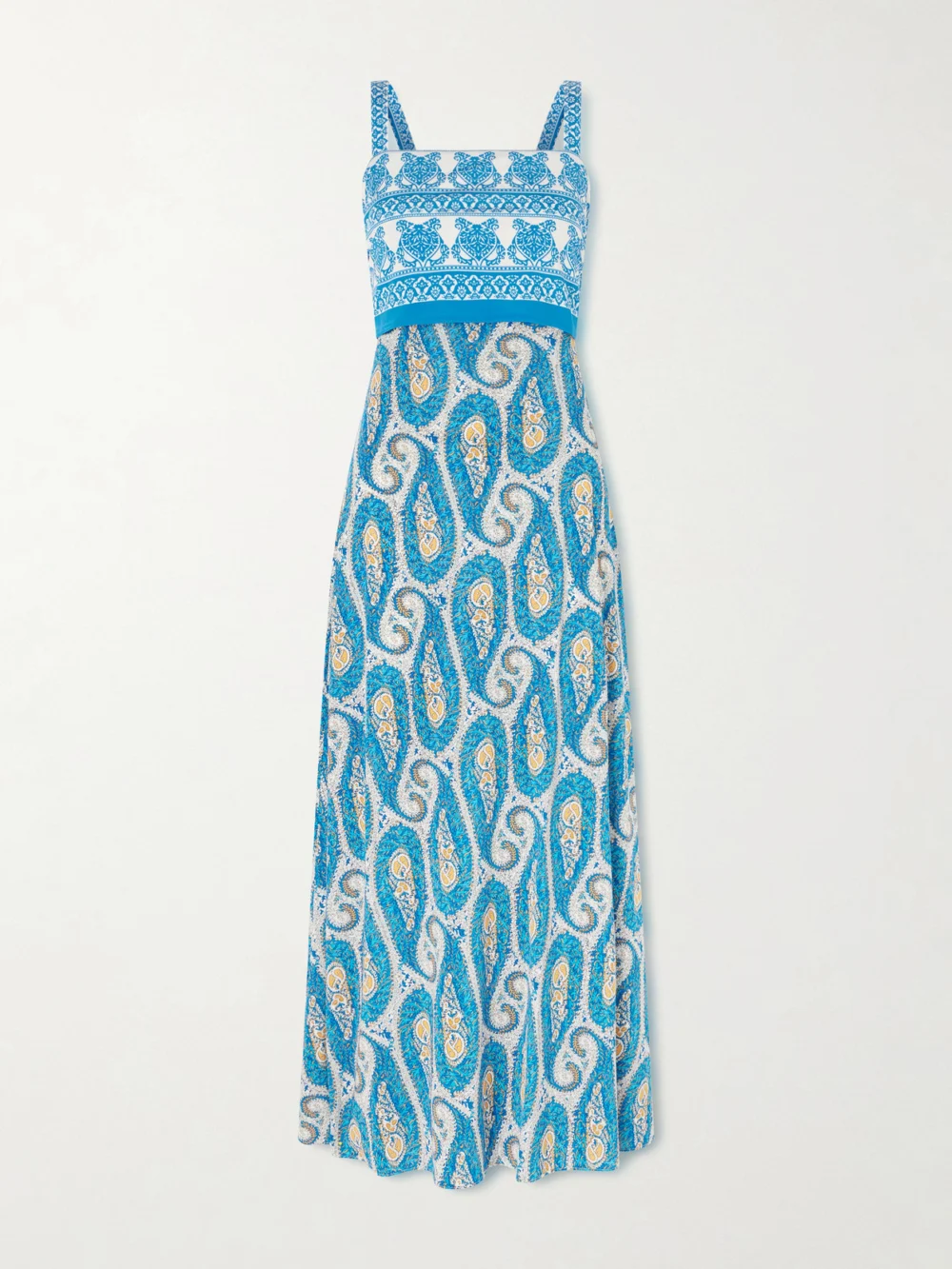 Etro Paisley-print Jersey Maxi Dress in blue