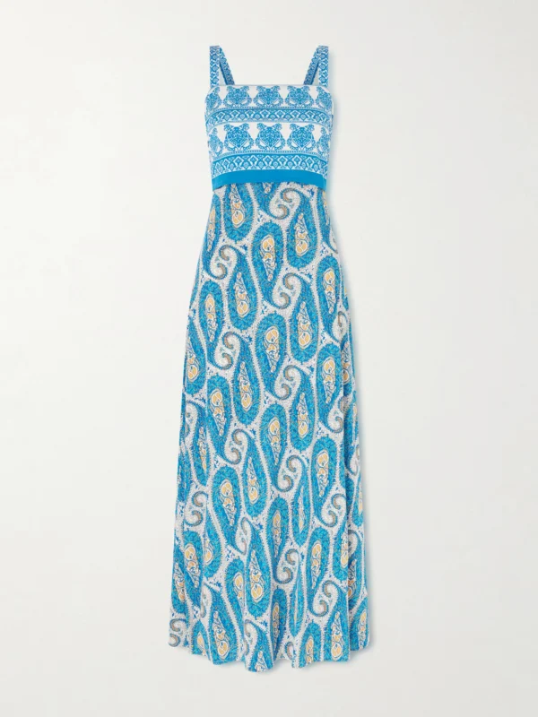 Etro Paisley-print Jersey Maxi Dress