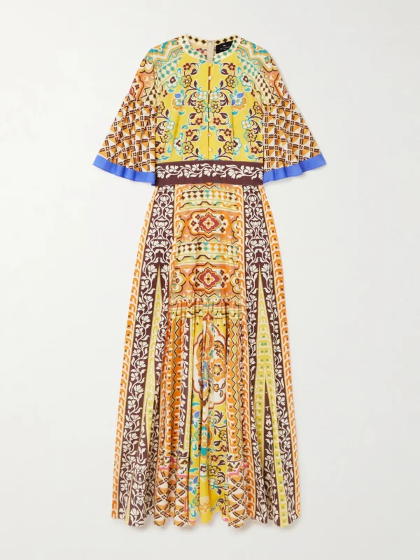 Etro Printed Cotton-blend Maxi Dress