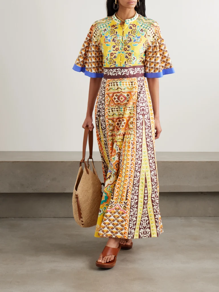 Etro Printed Cotton-blend Maxi Dress