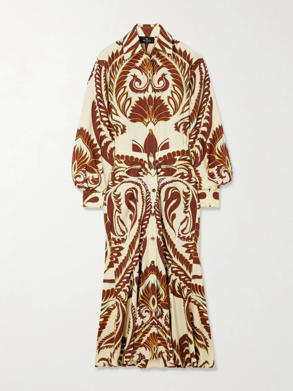 Etro Printed Cotton Midi Shirt Dress in multi