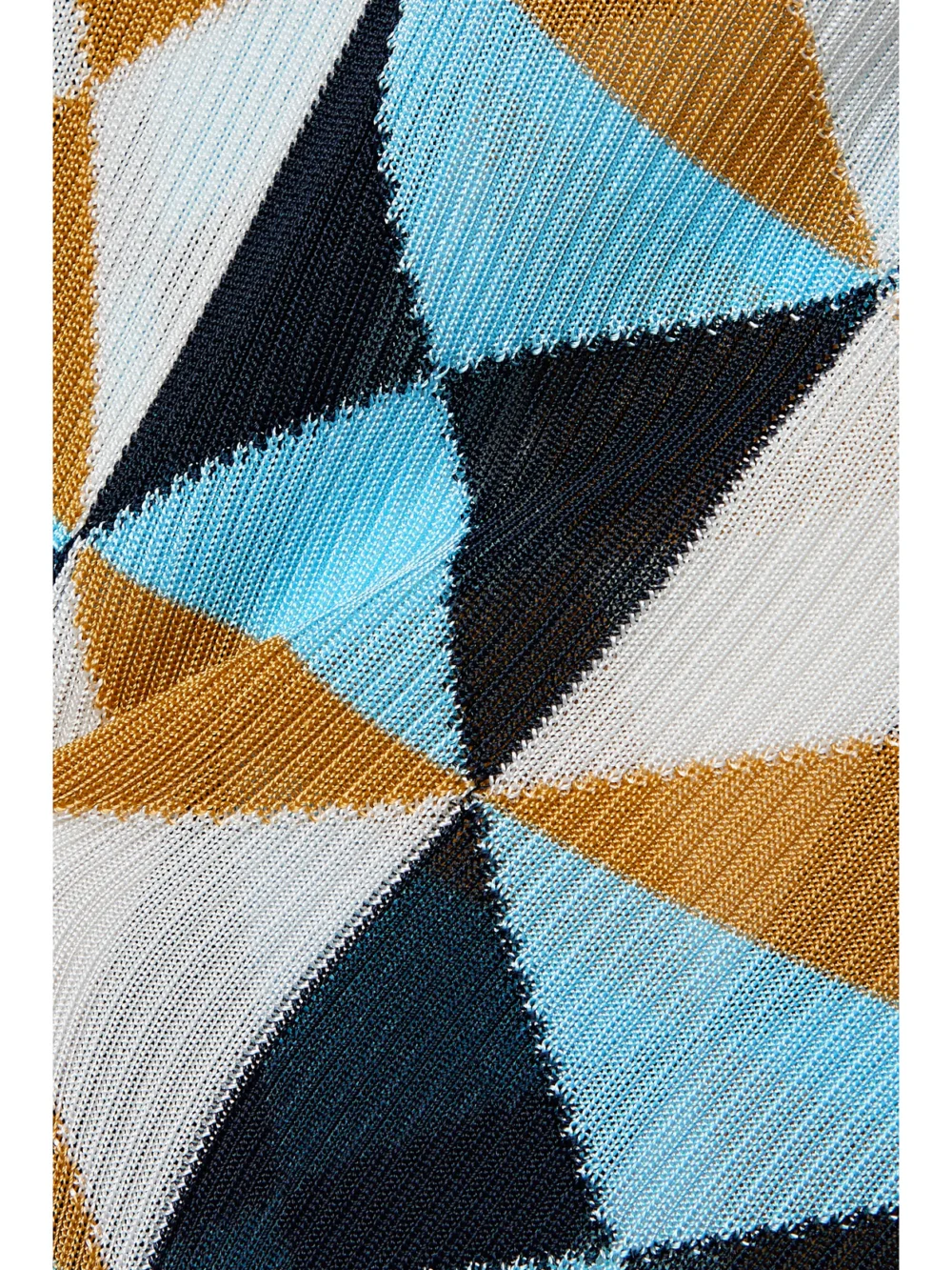 Close-up detail of the Etro Ribbed-knit Midi Dress