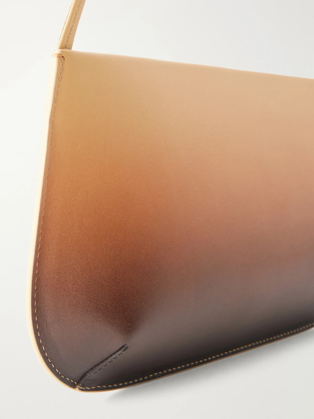 Close-up detail of the Fane Bra Leather Shoulder Bag