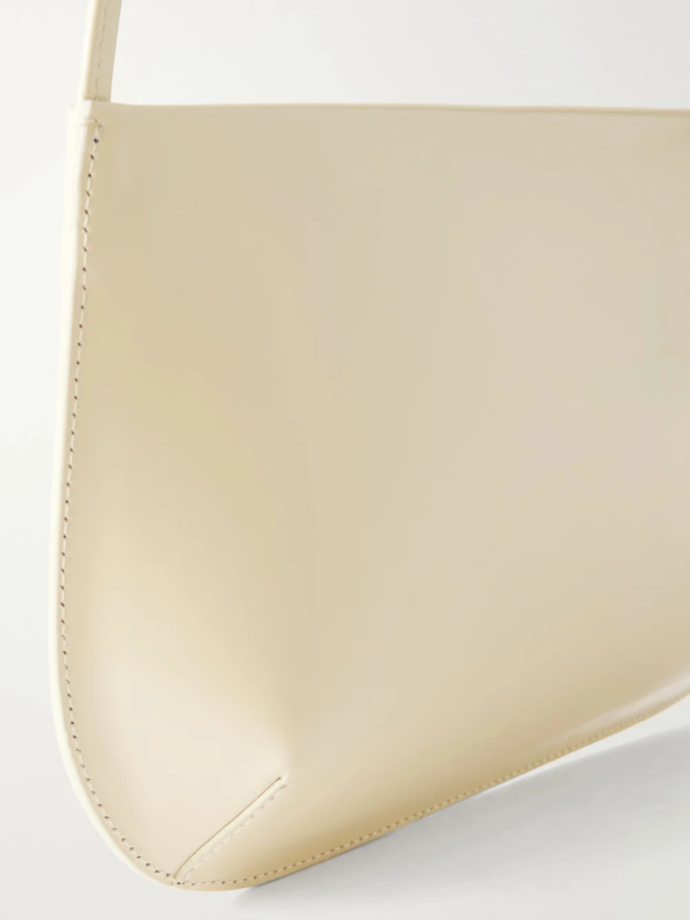 Close-up detail of the Fane Bra Leather Shoulder Bag