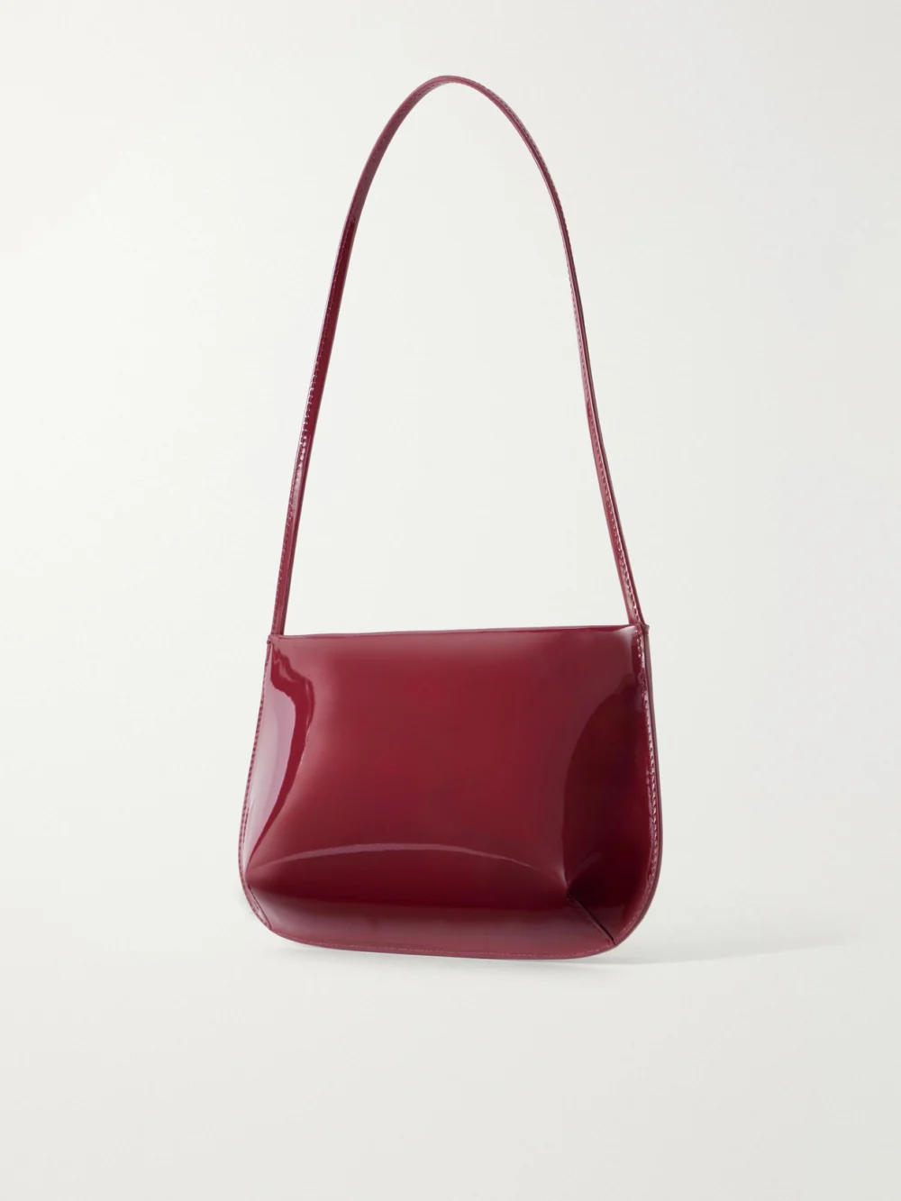 Back view of the Fane Bra Patent Leather Shoulder Bag