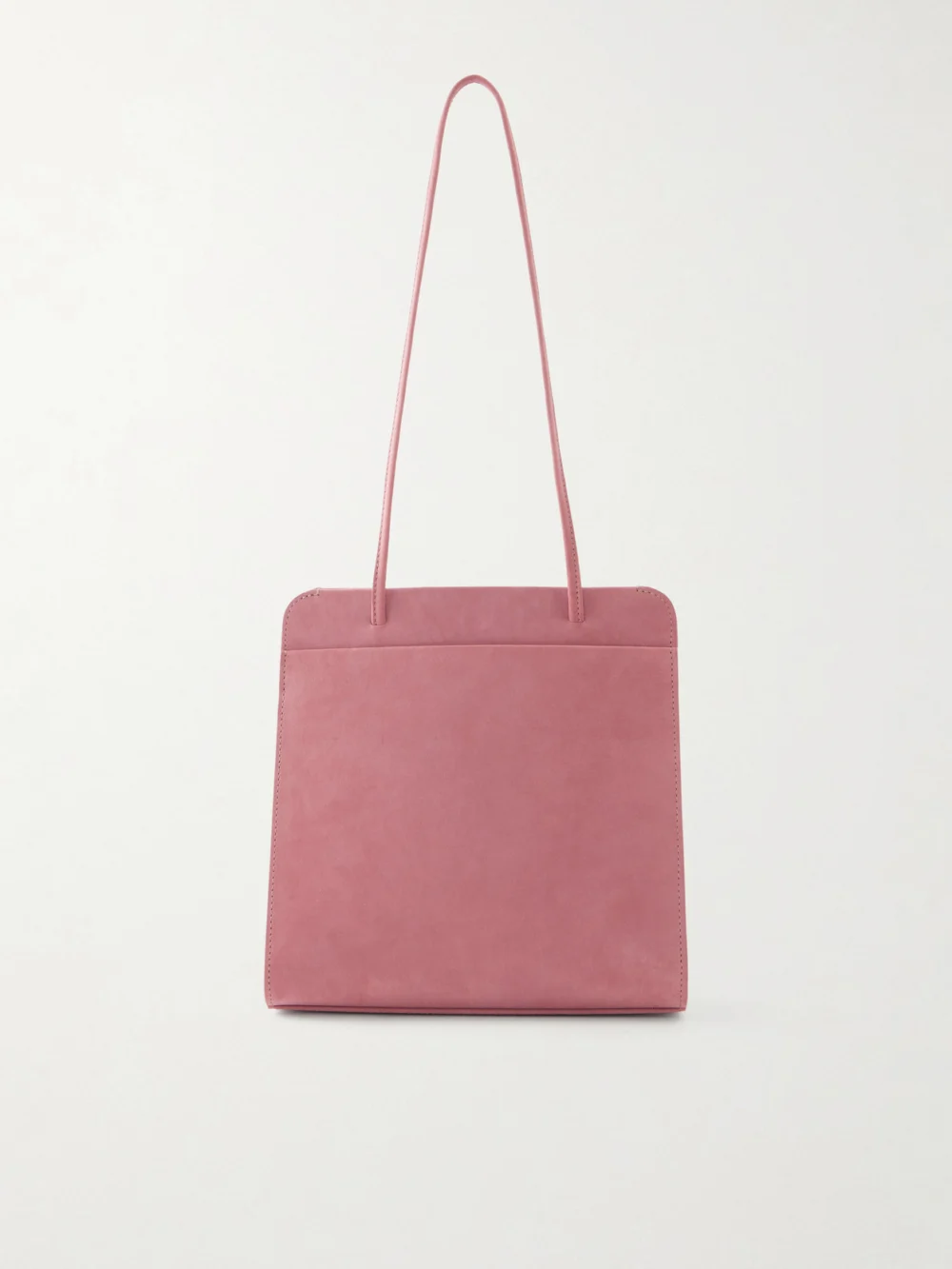 Fane Lisse Suede Tote in crimson