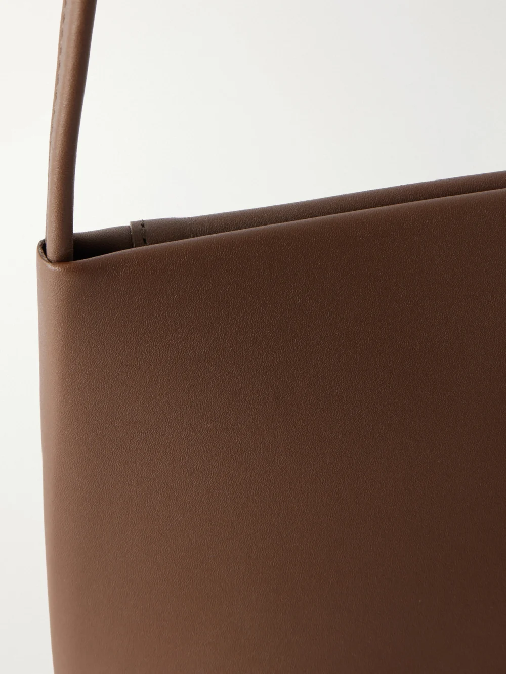 Close-up detail of the Fane Loge Leather Shoulder Bag
