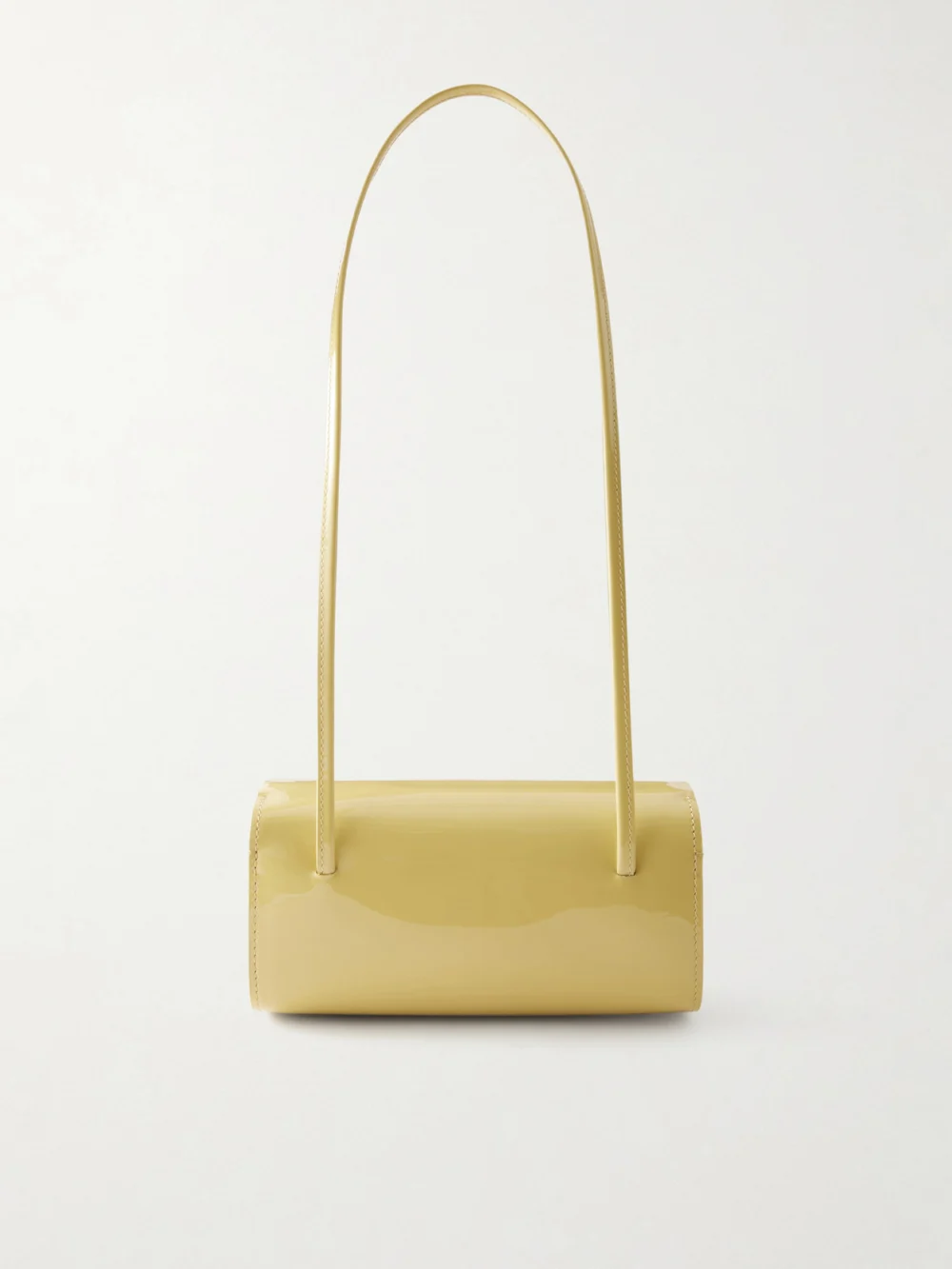 Fane Mie Patent Leather Shoulder Bag in lime green