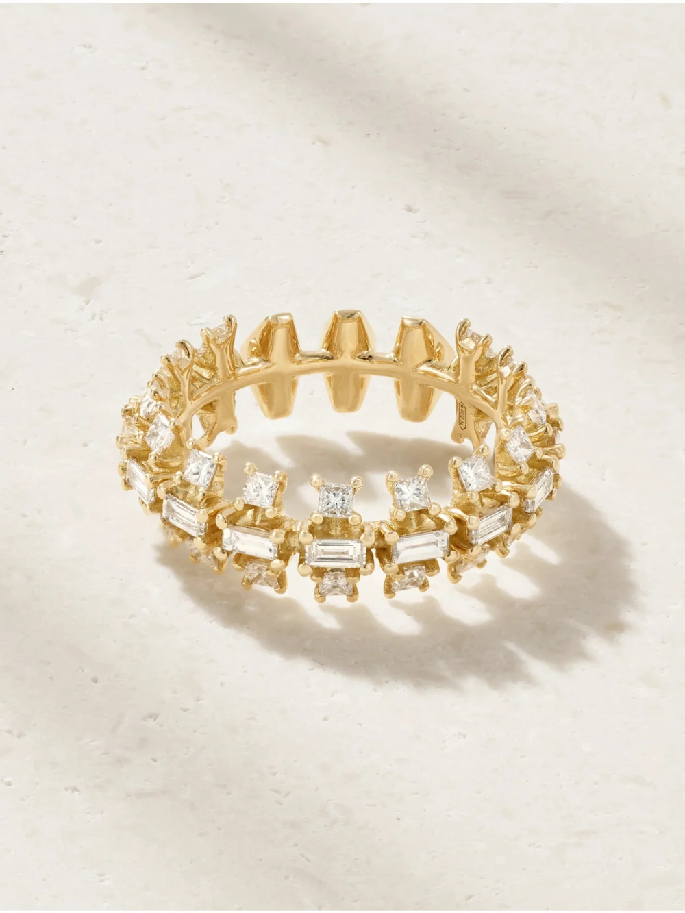 Fernando Jorge Vertex 18-karat Gold Diamond Ring in 6 3/4