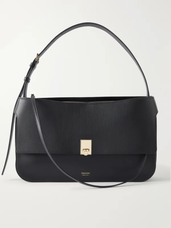 Ferragamo Cara Leather Shoulder Bag