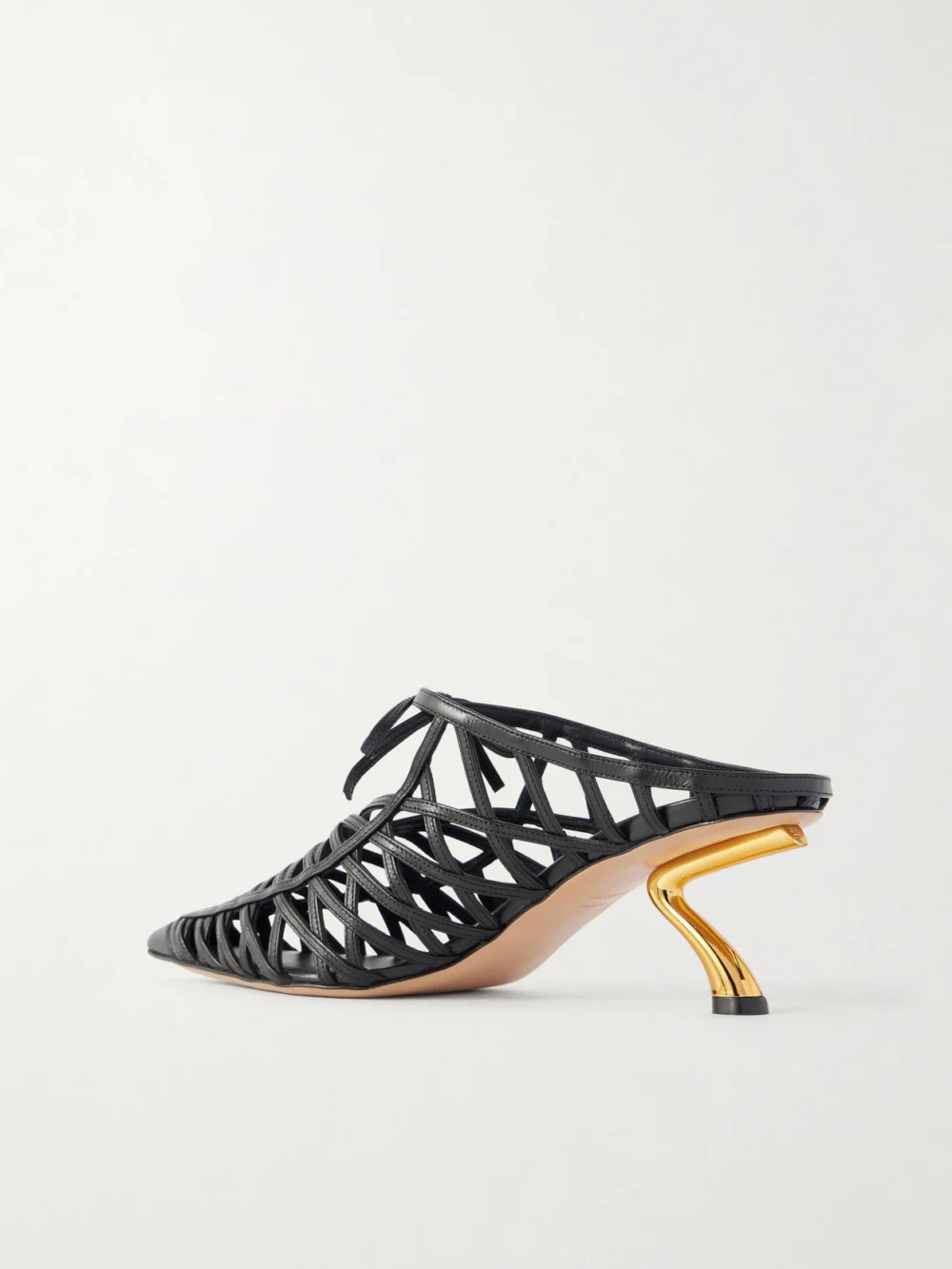 Back view of the Ferragamo Cirry Leather Mules