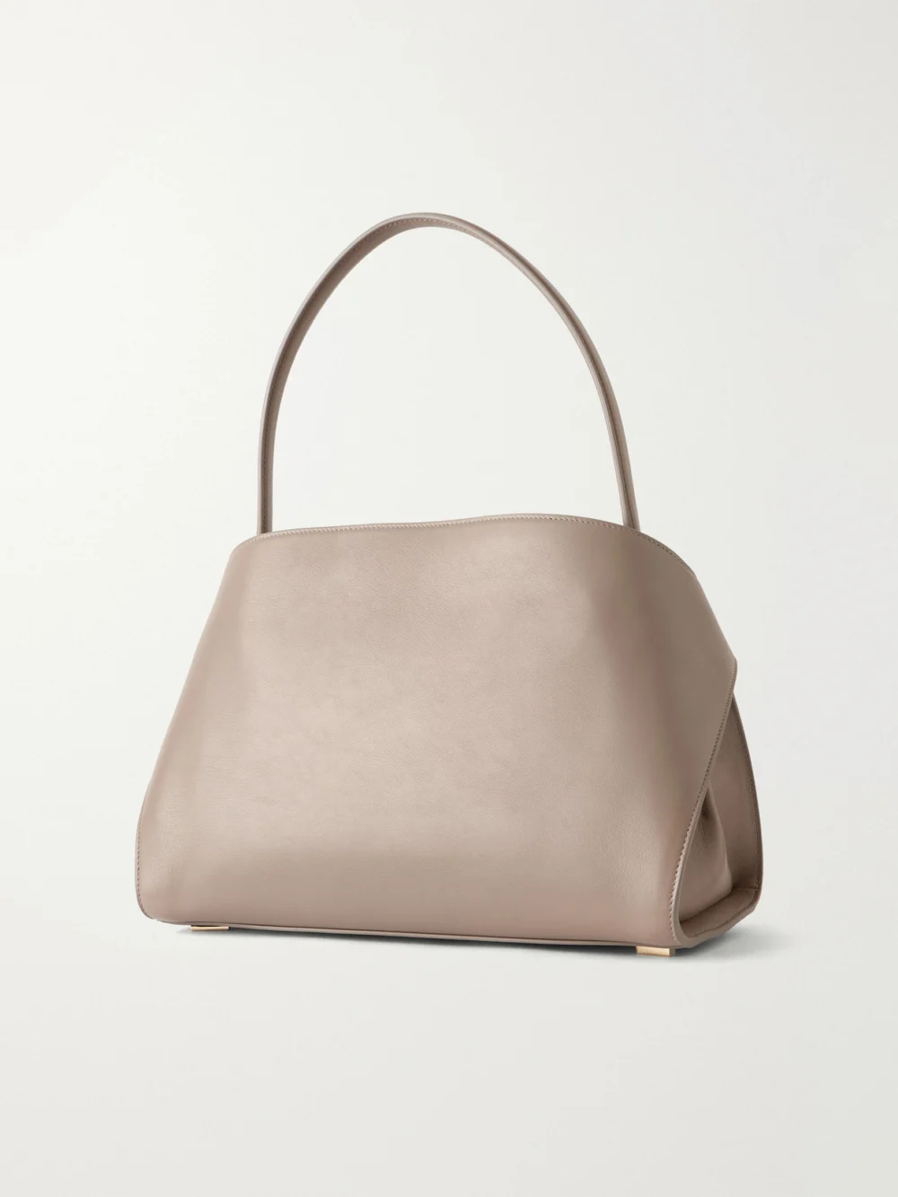 Back view of the Ferragamo Hug Small Embellished Cracked-leather Tote