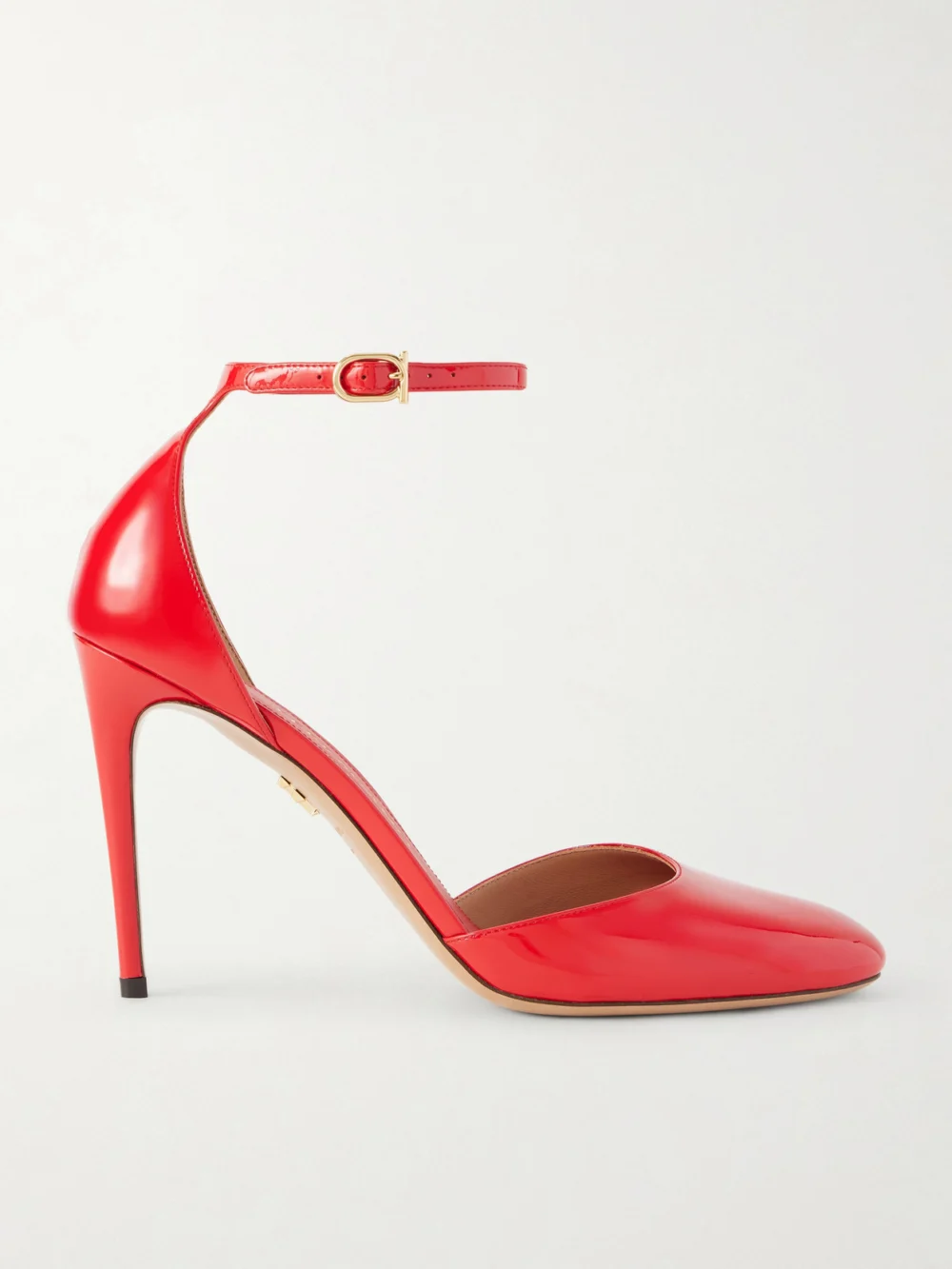 Ferragamo Maily Leather Pumps in red