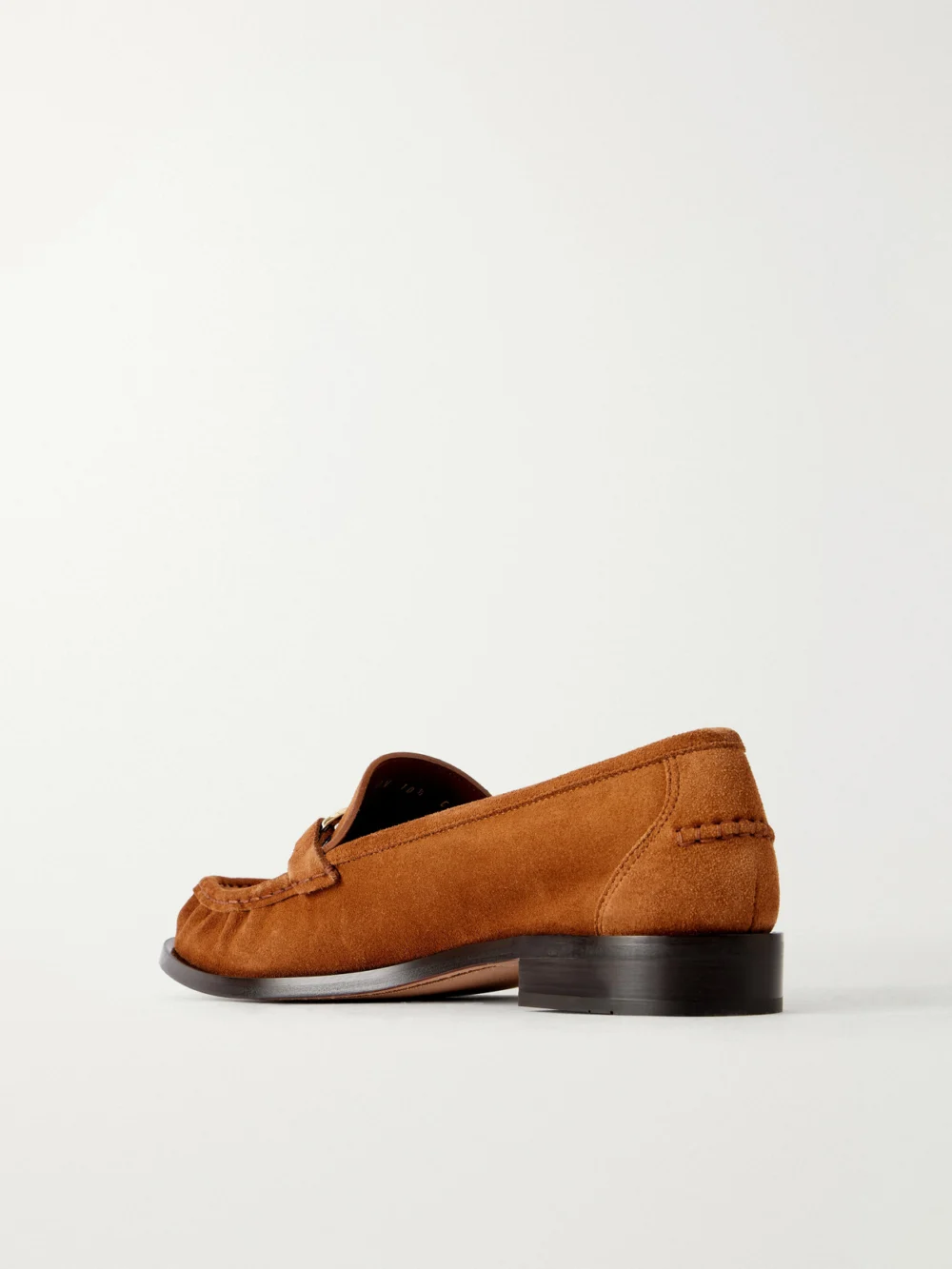 Back view of the Ferragamo Maryan Suede Loafers