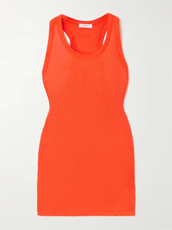 Ferragamo Ribbed Jersey Tank