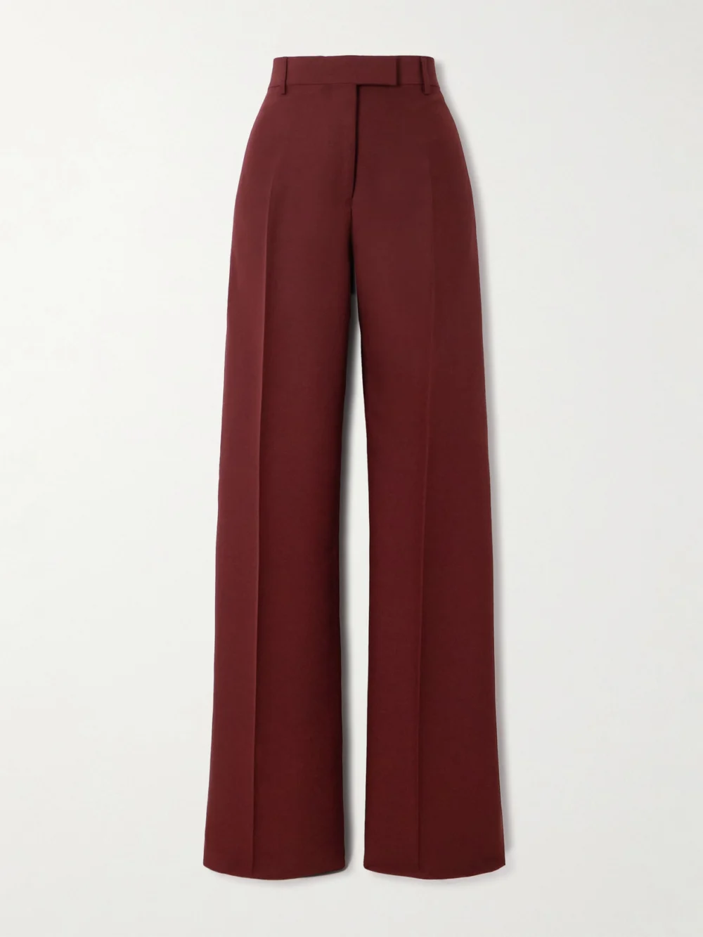 Ferragamo Straight-leg Faille Pants in burgundy