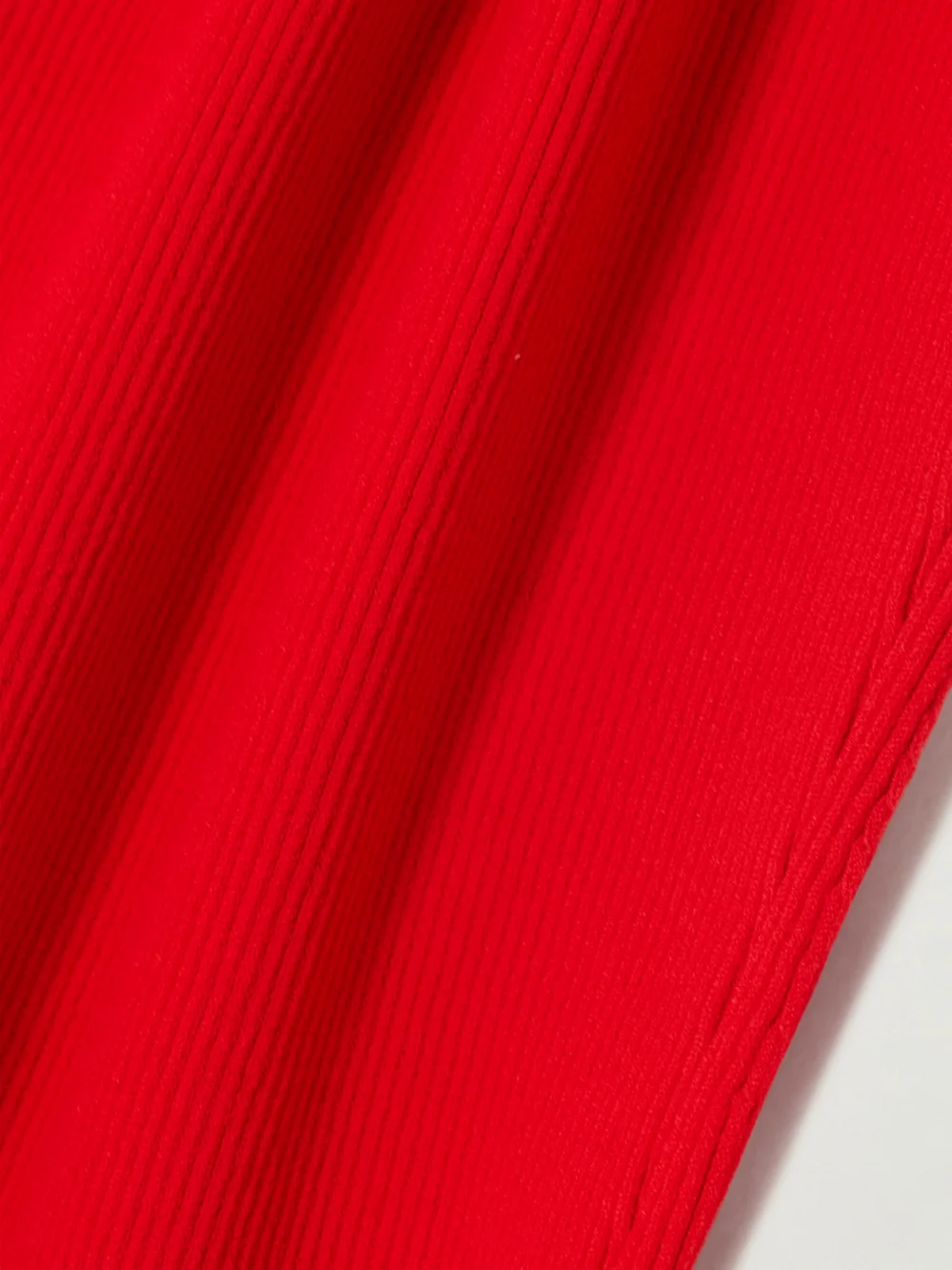 Close-up detail of the Ferragamo Two-tone Layered Ribbed Jersey Tank and T-shirt Set