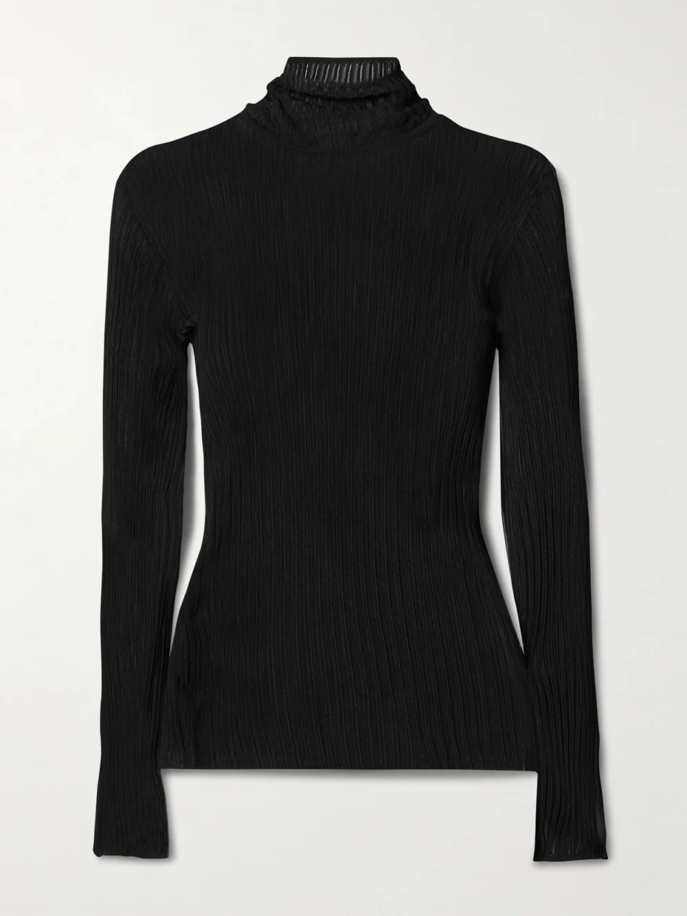 Fforme Elin Ribbed-knit Turtleneck Sweater in black