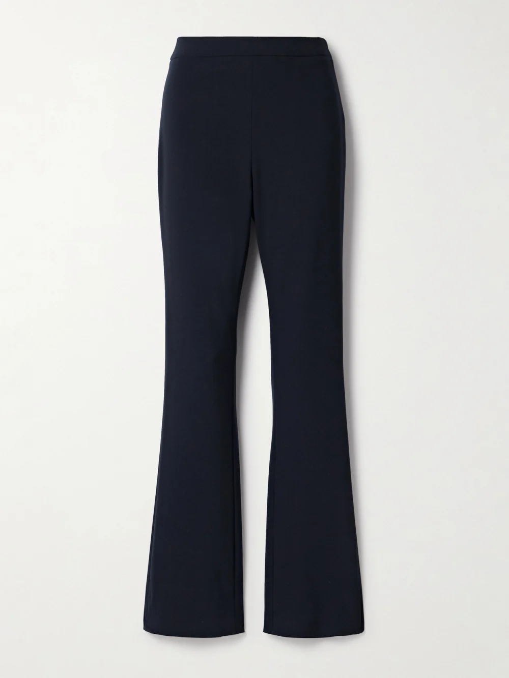 Fforme Jem Wool-blend Crepe Flared Pants in navy