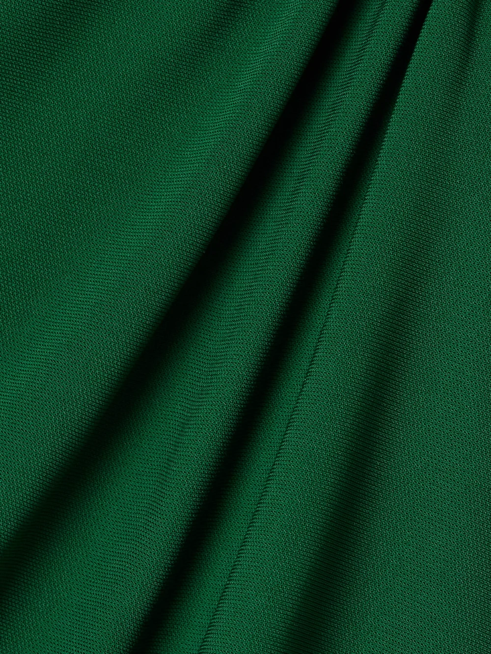 Close-up detail of the Fforme Joy Pleated Draped Jersey Maxi Dress
