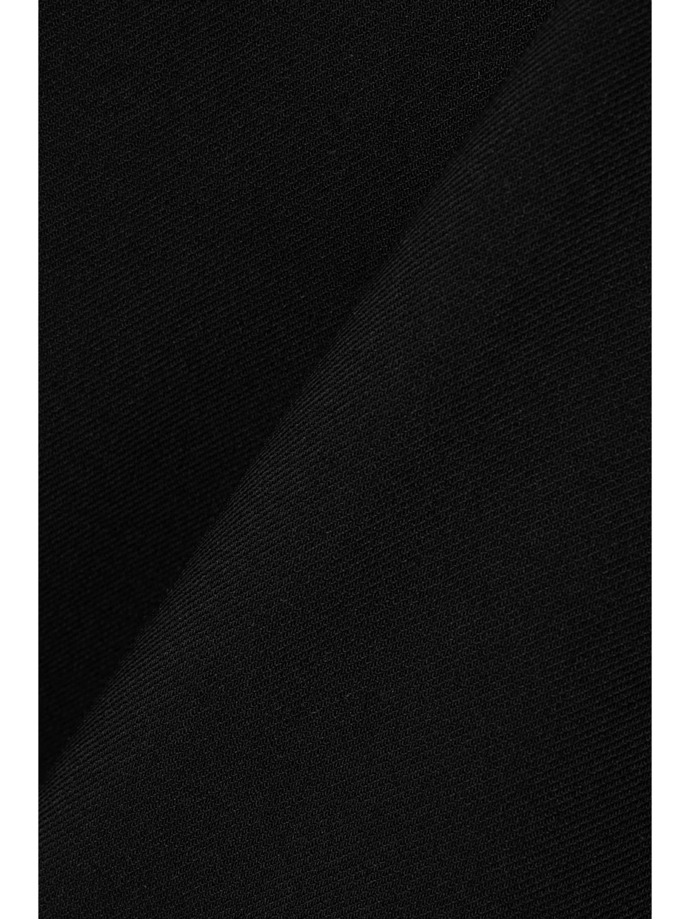 Close-up detail of the Fforme Larissa Wool-blend Twill Straight-leg Pants