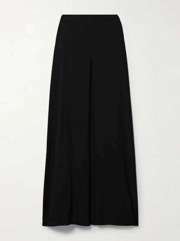 Fforme Lotta Pleated Silk Crepe De Chine Maxi Skirt