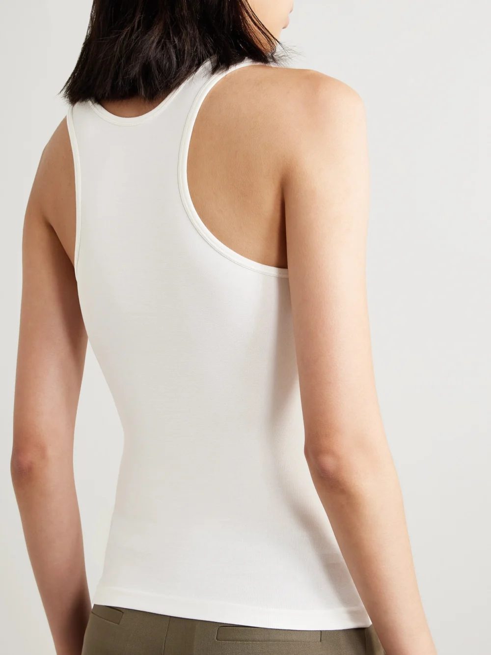 Back view of the Fforme Pari Stretch-silk Jersey Tank