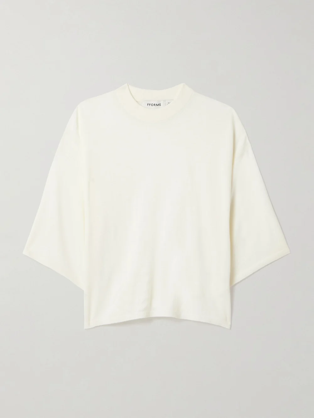 Fforme Quinn Wool T-shirt in off-white
